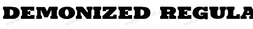 Demonized Regular字体转换